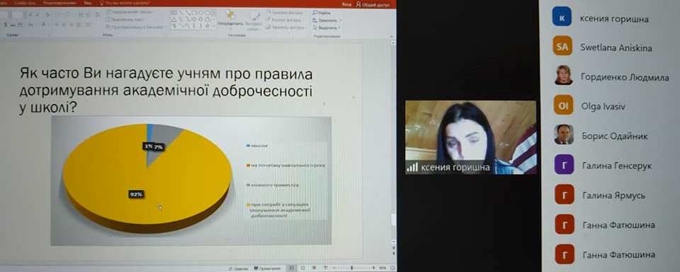 Виступ заступника ЗЗСО №14 Горішної О.М.